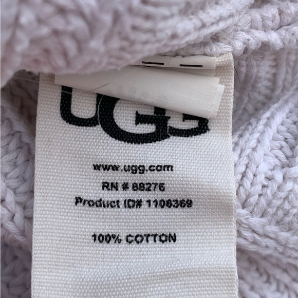 Ugg Raelynn Wool Blend Ribbed Turtleneck Poncho Sweater Women’s Size Medium - Picture 7 of 9